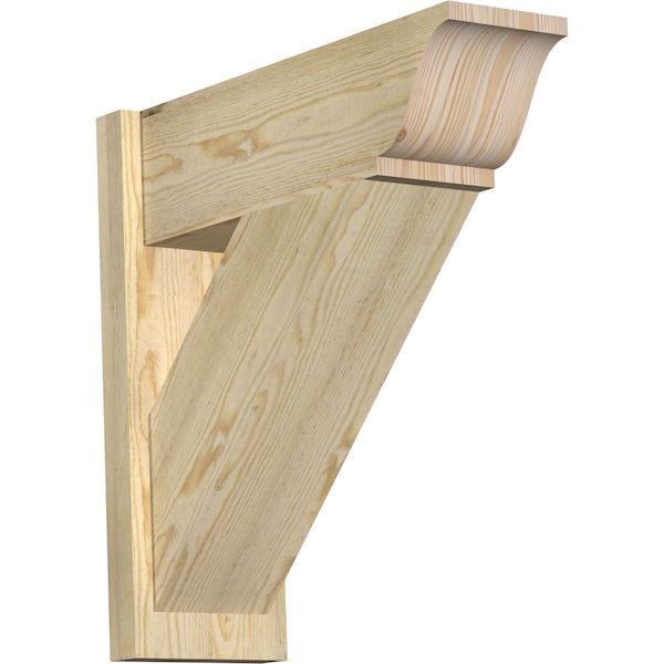 Ekena Millwork Traditional Rough Sawn Traditional Outlooker, Douglas Fir, 8"W x 24"D x 24"H OUT08X24X24TRA01RDF - main